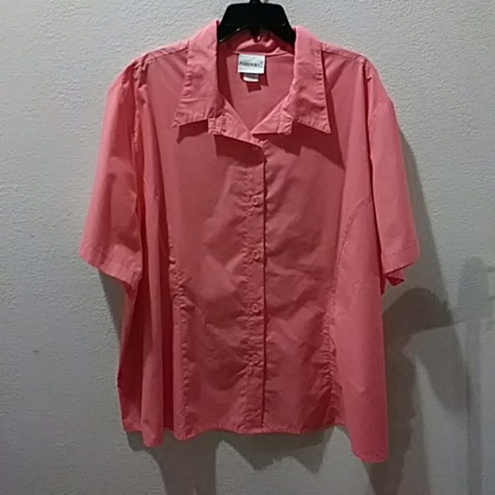 NEW FASHION BUG PEACH COLORED BLOUSE